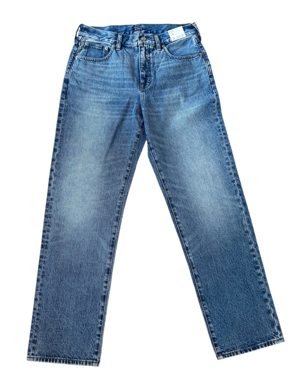 J. Crew Women's Slouchy Mid-Rise Rigid Denim Jeans Sz 27 NWT